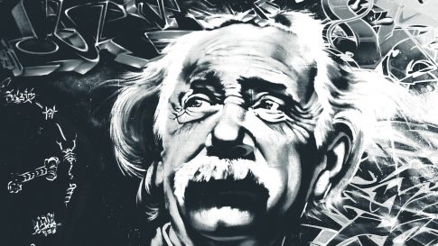 Dessin portrait Albert Einstein