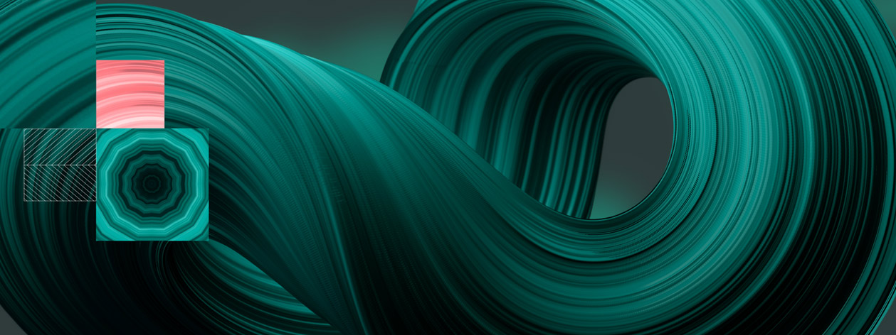 illustration de couleur verte en spirale